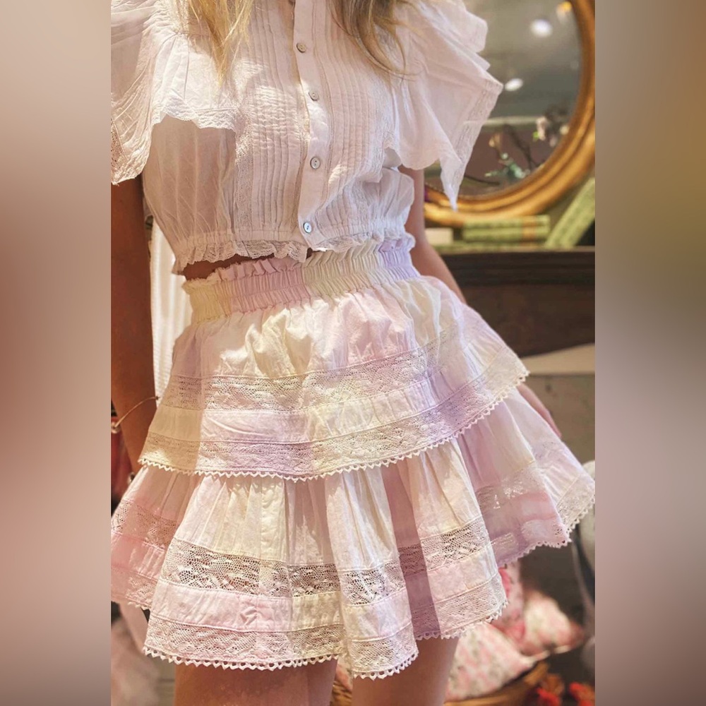 LOVESHACKFANCY TIE DYE SKIRT